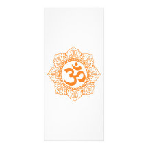 Om - Ohm - Aum Symbol Rack Card Design