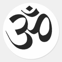 OM - SANSCRIT FOR PEACE STICKERS