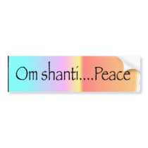 Om Shanti Bumper Stickers