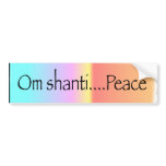 Om Shanti bumper stickers