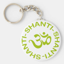 Om Shanti Shanti Shanti Gift Keychains