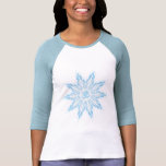 Om Snowflake on Raglan Sleeve Tee