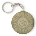 Om Star Keychain