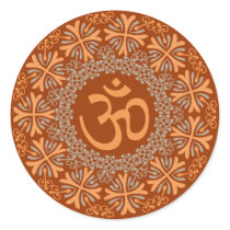 Om Round Sticker