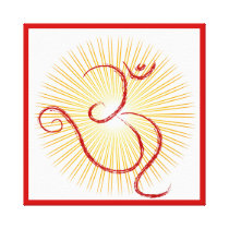 OM symbol Stretched Canvas Prints