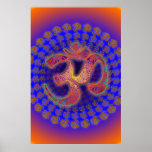 Om Symbol Colorfield Portal Mandala Print