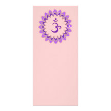 Om Symbol / Crown Chakra Full Colour Rack Card
