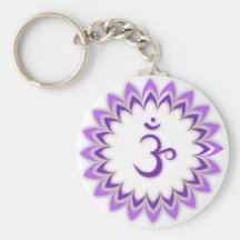 Om Symbol / Crown Chakra Keychain