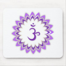 Om Symbol / Crown Chakra Mousemat