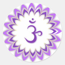 Om Symbol / Crown Chakra Sticker