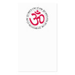 Om Symbol & Slogan business cards