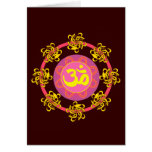 Om with Swirls and Colors! Cards