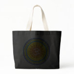 Om with Traditional Indian style Mandana Canvas Bag