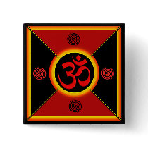 OM Yantra Red/Black/Gold