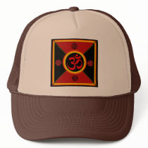 OM Yantra Red/Black/Gold