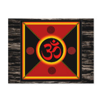 OM Yantra Red/Black/Gold