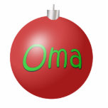 Oma Christmas Ornament photo sculptures