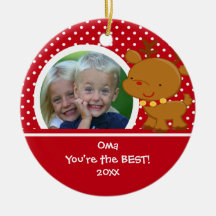 Oma Photo Reindeer Christmas Ornament