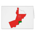 Oman flag map cards