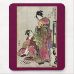 Omando – Ogie Oiyo and Takeji by Utamaro mousepads
