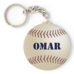 Omar Baseball Keychain by 369MyName