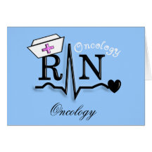Omcology Nurse  RN Gifts QRS Design Cards