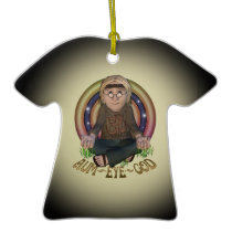 OMG Hippy Personalised T-Shirt Ornament