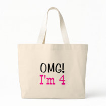 OMG I'm 4 (pink) Bags