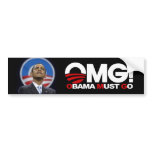 OMG! Obama Must Go bumper stickers