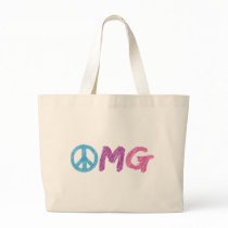 omg peace sign bag