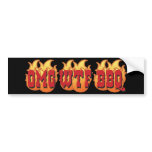 OMG WTF BBQ BUMPER STICKERS