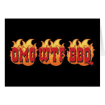 OMG WTF BBQ CARD