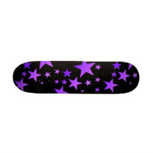 OMGSTARS! IRIDESCENT PURPLE CUSTOM SKATE BOARD