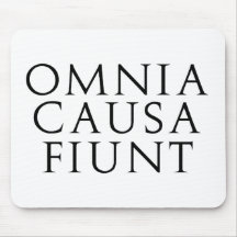 Omnia Causa Fiunt Mouse Mats