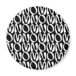 OMNOMNOMNOM 2 Black Refrigerator Magnet