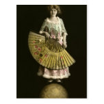 On a Ball With a Fan Postcards