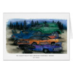 ON A QUIET NIGHT YOU CAN HEAR THEM RUST - MOPAR GREETING CARD
