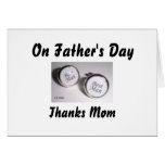 On Father's Day, Thanks Mum cards