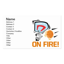 On Fire Business Card Templates