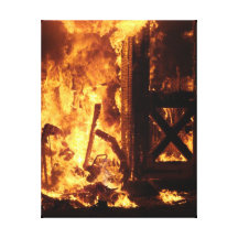 On Fire Gallery Wrapped Canvas