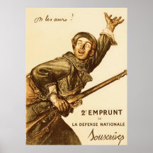 On Les Aura! ~ French World War 1. Print