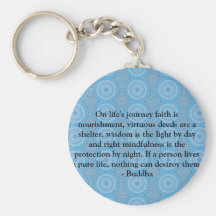 On life's journey faith is nourishment, virtuous.. keychain
