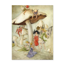 'On Mushroom Hill' - Postcard