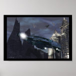 ON PATROL Space Ship Fantasy Poster - Digital Art  posters