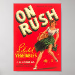 "ON RUSH" Label Posters