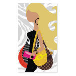 ON SALE-311-Monica High Fashionista Zebra Blonde Business Card