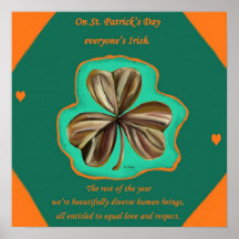 On St. Patrick's Day Everyone's Irish poster