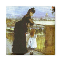 On The Balcony, Berthe Morisot Magnet