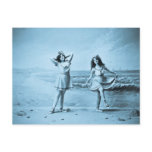On The Beach vintage 1902 postcards