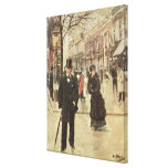 On the Boulevard Canvas Prints